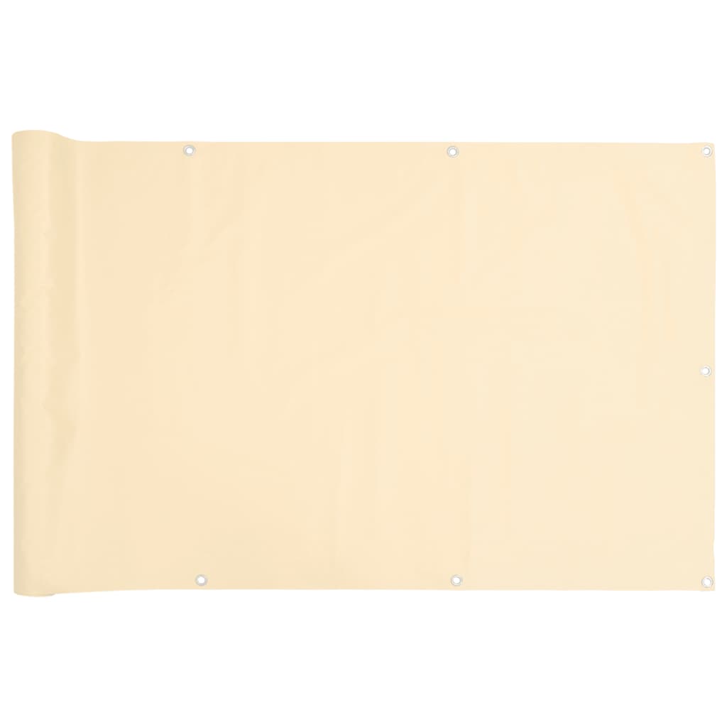 vidaXL Paravan de balcon, crem, 800x120 cm, PVC vidaXL Paravan de balcon, crem, 800x120 cm, PVC