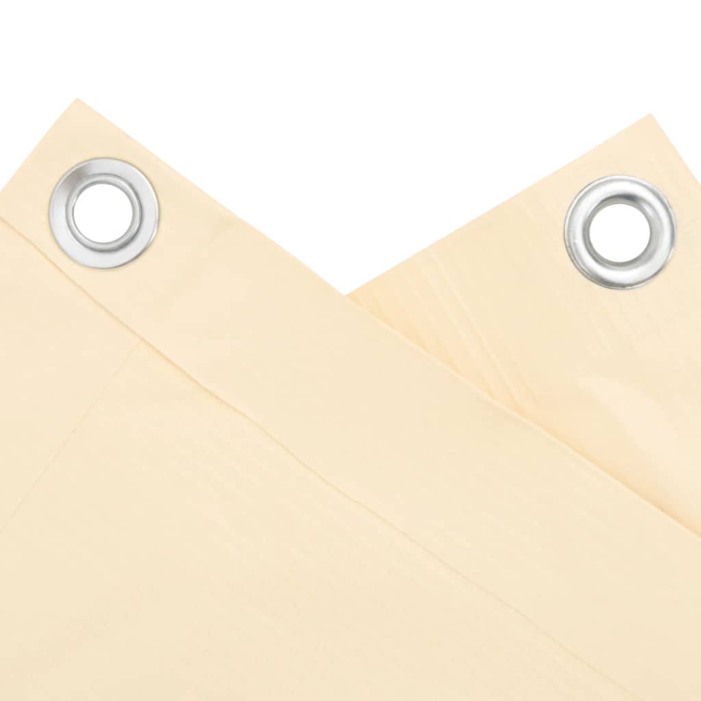 vidaXL Paravan de balcon, crem, 1000x120 cm, PVC