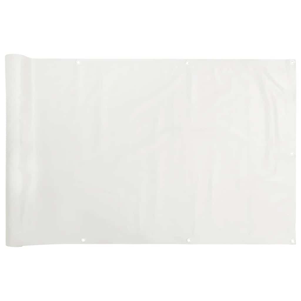 vidaXL Paravan de balcon, alb, 300x120 cm, PVC vidaXL Paravan de balcon, alb, 300x120 cm, PVC