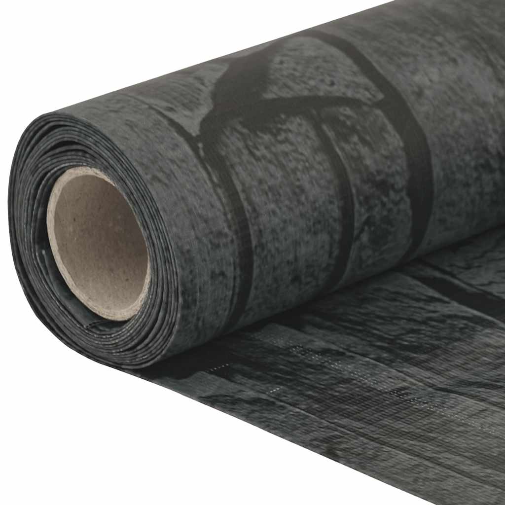 vidaXL Paravan de balcon cu aspect de piatră, gri, 400x120 cm PVC