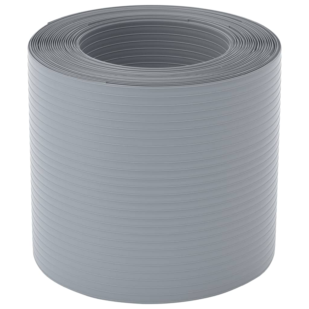 vidaXL Paravane de grădină, 10 buc., gri, 252,5x19 cm, PVC vidaXL Paravane de grădină, 10 buc., gri, 252,5x19 cm, PVC
