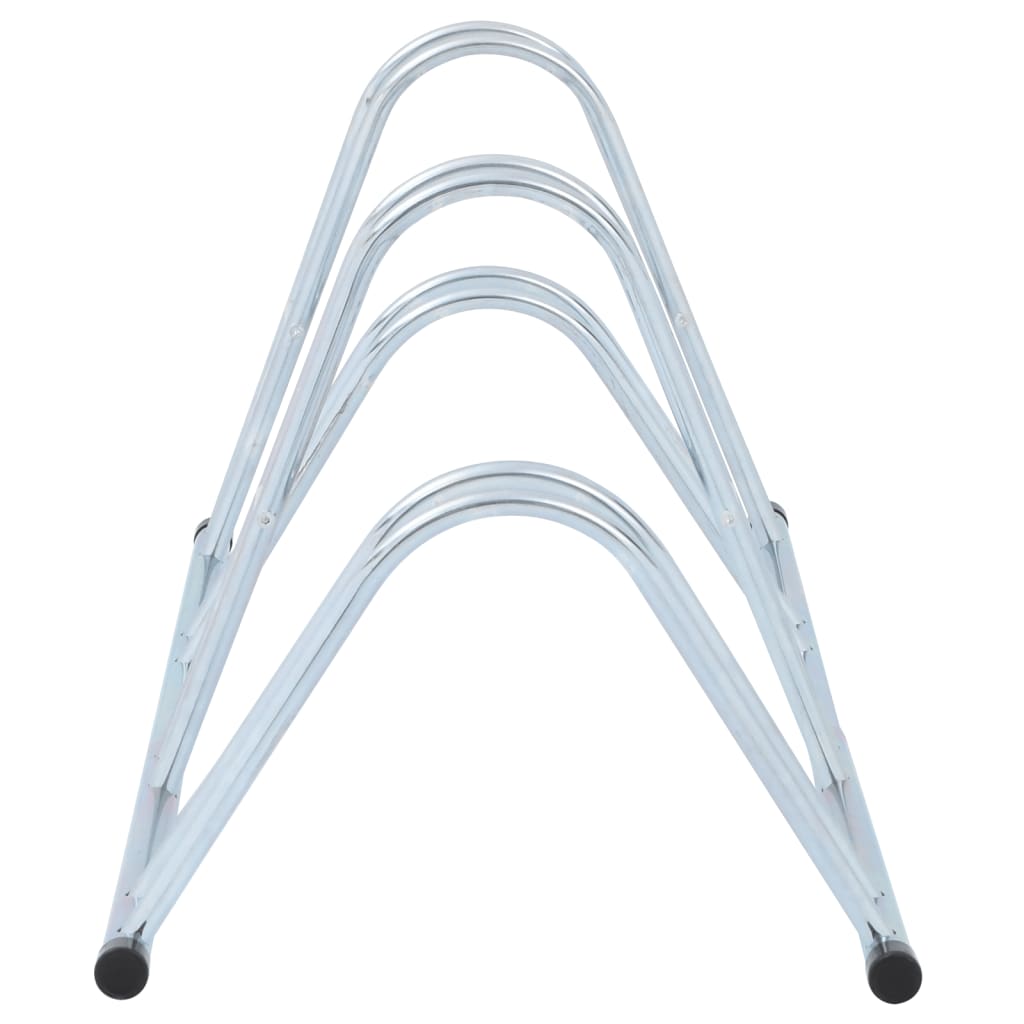 vidaXL Suport de sine stătător pentru 4 biciclete, oțel galvanizat vidaXL Suport de sine stătător pentru 4 biciclete, oțel galvanizat