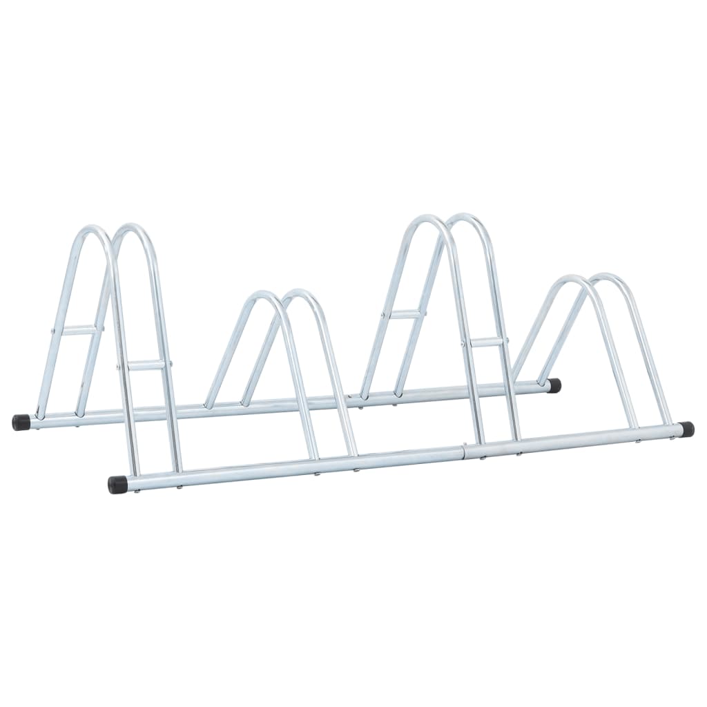 vidaXL Suport de sine stătător pentru 4 biciclete, oțel galvanizat vidaXL Suport de sine stătător pentru 4 biciclete, oțel galvanizat