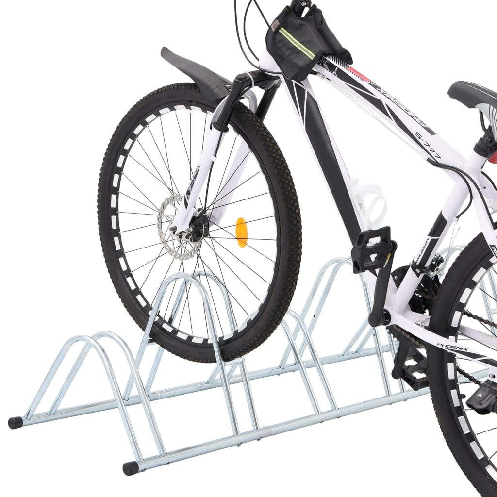vidaXL Suport pentru 6 biciclete de sine stătător, oțel galvanizat vidaXL Suport pentru 6 biciclete de sine stătător, oțel galvanizat