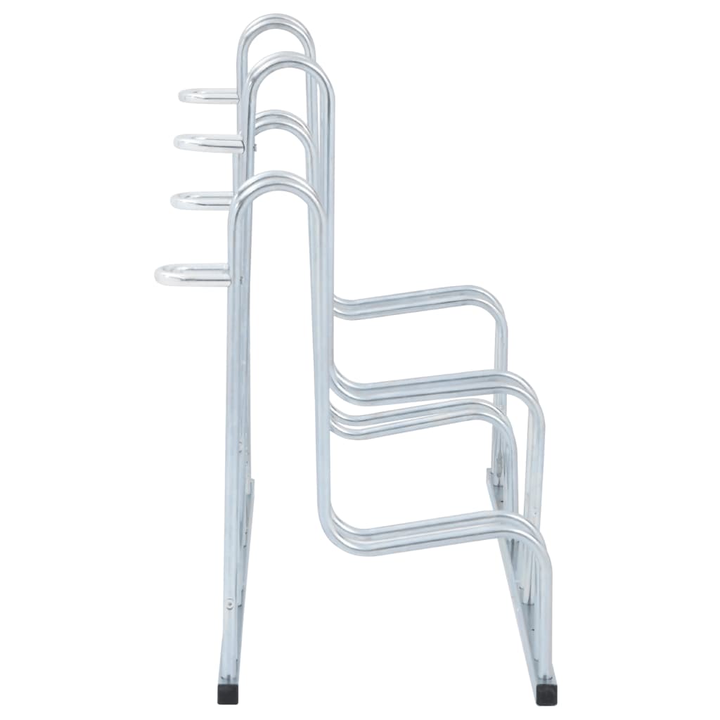 vidaXL Suport de sine stătător pentru 4 biciclete, oțel galvanizat vidaXL Suport de sine stătător pentru 4 biciclete, oțel galvanizat