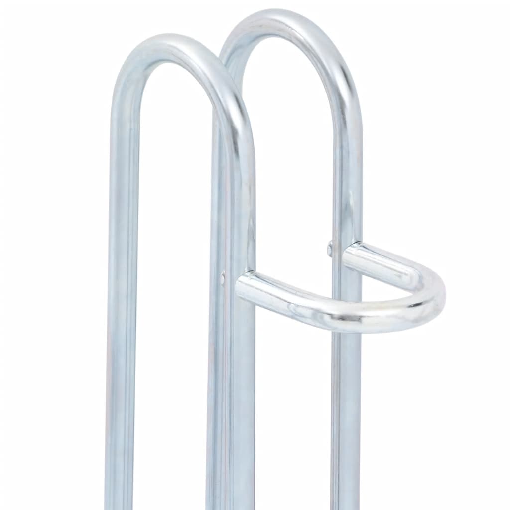 vidaXL Suport de sine stătător pentru 4 biciclete, oțel galvanizat vidaXL Suport de sine stătător pentru 4 biciclete, oțel galvanizat