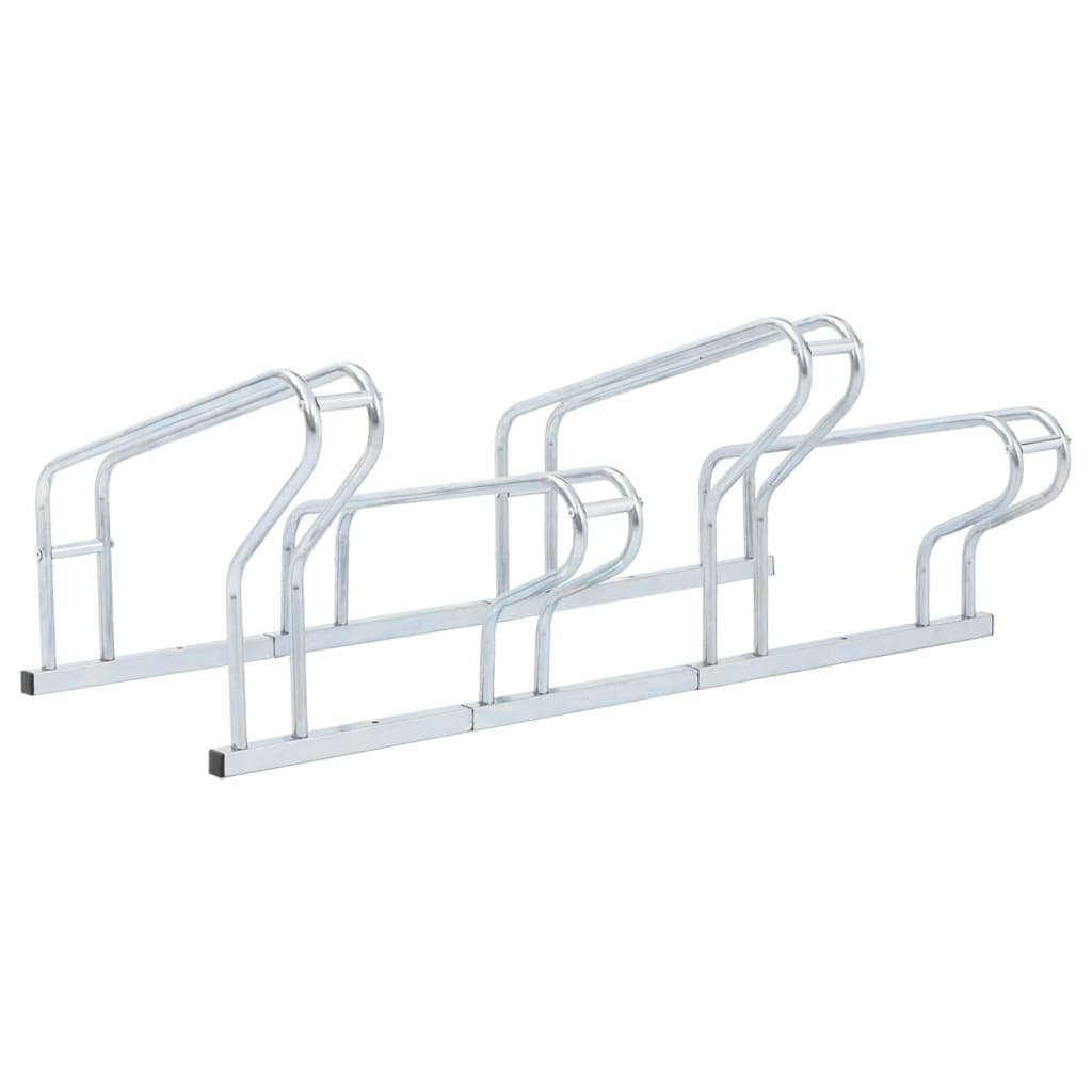 vidaXL Suport de sine stătător pentru 4 biciclete, oțel galvanizat vidaXL Suport de sine stătător pentru 4 biciclete, oțel galvanizat