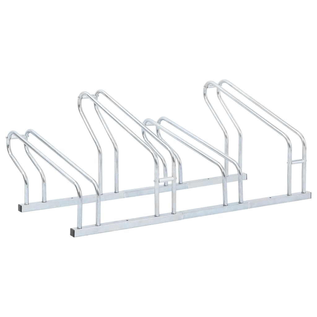 vidaXL Suport de sine stătător pentru 4 biciclete, oțel galvanizat vidaXL Suport de sine stătător pentru 4 biciclete, oțel galvanizat