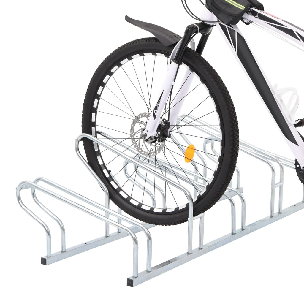 vidaXL Suport pentru 5 biciclete de sine stătător, oțel galvanizat vidaXL Suport pentru 5 biciclete de sine stătător, oțel galvanizat