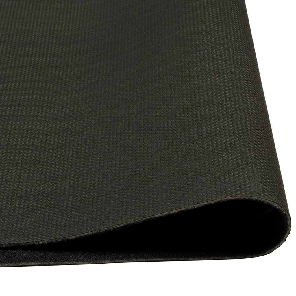 vidaXL Covor de bucătărie lavabil, cană, negru, 45x150 cm, catifea vidaXL Covor de bucătărie lavabil, cană, negru, 45x150 cm, catifea