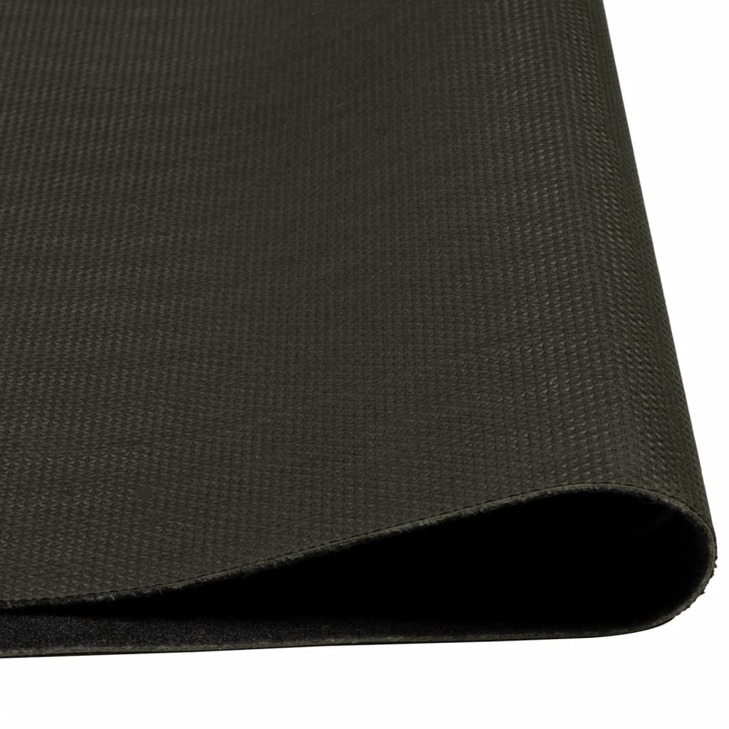 vidaXL Covor de bucătărie lavabil, cană, negru, 60x180 cm, catifea vidaXL Covor de bucătărie lavabil, cană, negru, 60x180 cm, catifea