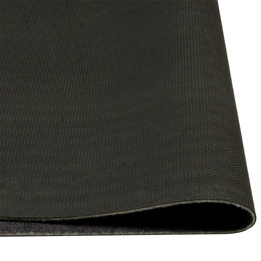 vidaXL Covor de bucătărie lavabil Wine, gri, 45x150 cm, catifea vidaXL Covor de bucătărie lavabil Wine, gri, 45x150 cm, catifea