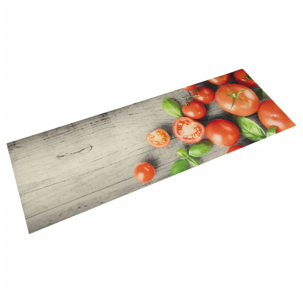 vidaXL Covor de bucătărie lavabil, model roșii, 60x180 cm, catifea vidaXL Covor de bucătărie lavabil, model roșii, 60x180 cm, catifea