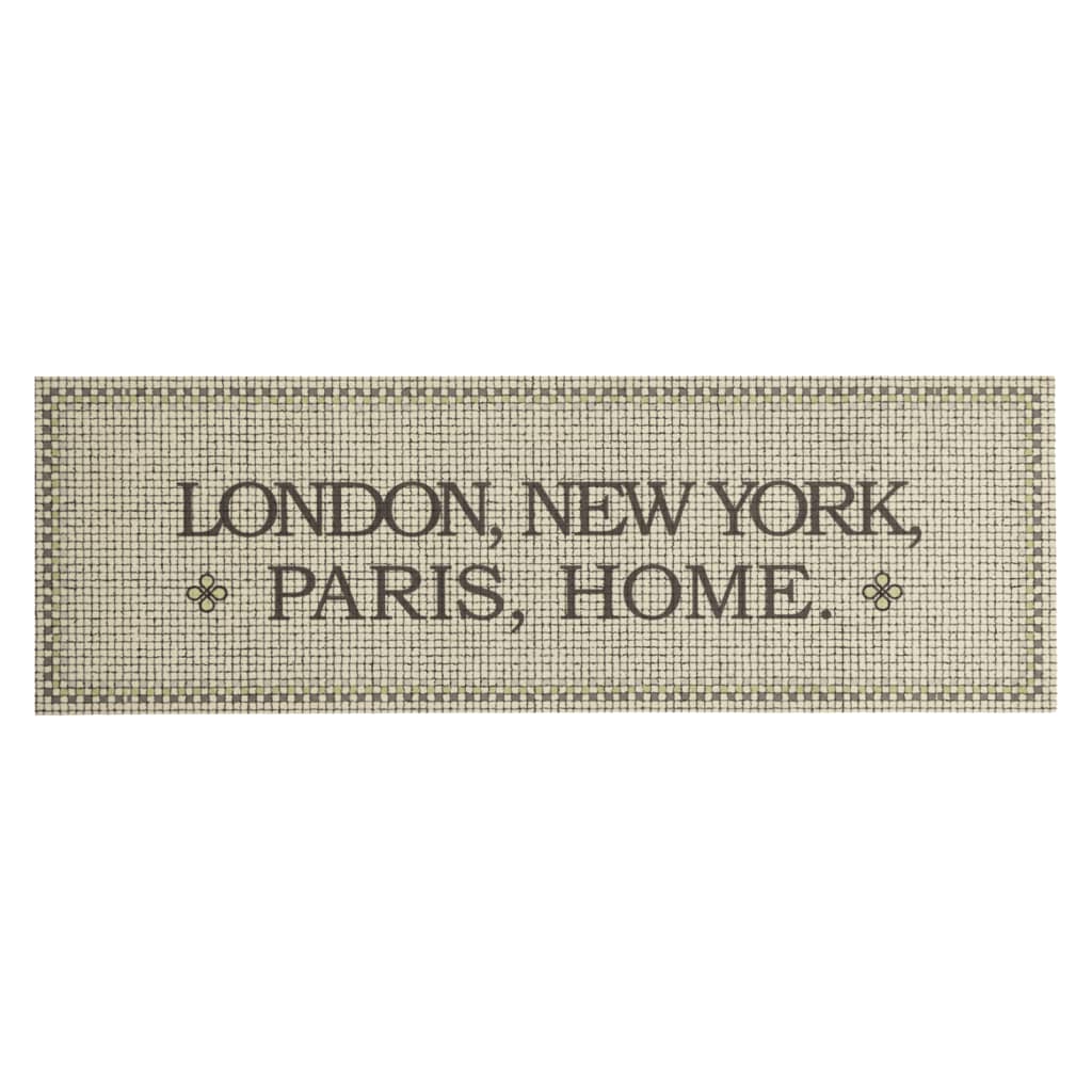 vidaXL Covor de bucătărie lavabil, capitale/home, 60x180 cm, catifea