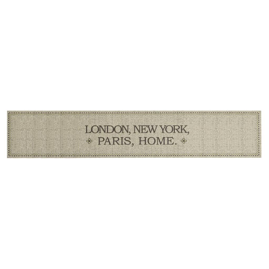 vidaXL Covor de bucătărie lavabil, capitale/home, 60x300 cm, catifea vidaXL Covor de bucătărie lavabil, capitale/home, 60x300 cm, catifea