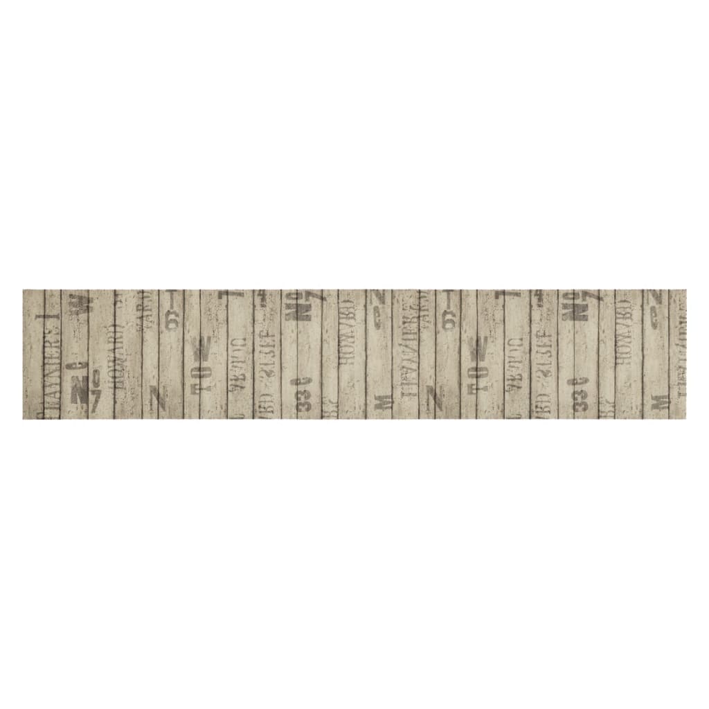 vidaXL Covor de bucătărie lavabil, imprimeu gard, 60x300 cm, catifea vidaXL Covor de bucătărie lavabil, imprimeu gard, 60x300 cm, catifea