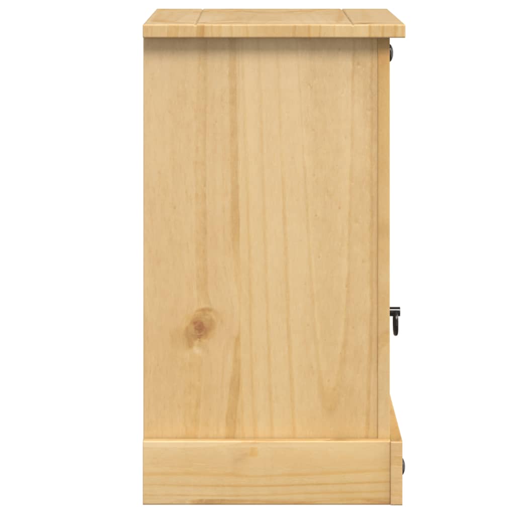 vidaXL Noptieră Corona, 45x35x64 cm, lemn masiv de pin vidaXL Noptieră Corona, 45x35x64 cm, lemn masiv de pin