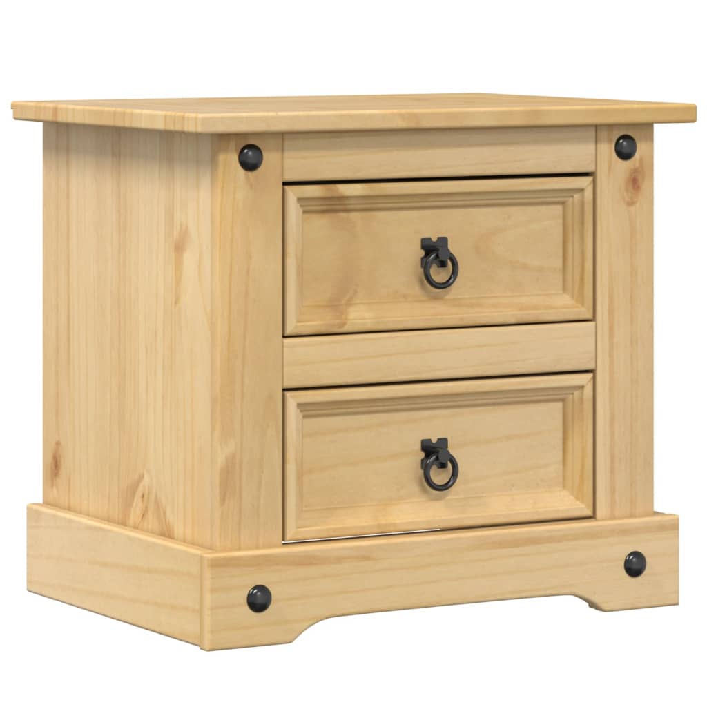 vidaXL Noptieră Corona, 53x39x50 cm, lemn masiv de pin vidaXL Noptieră Corona, 53x39x50 cm, lemn masiv de pin