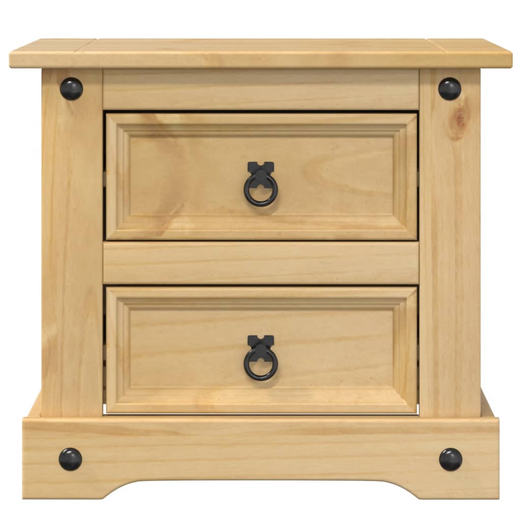 vidaXL Noptieră Corona, 53x39x50 cm, lemn masiv de pin vidaXL Noptieră Corona, 53x39x50 cm, lemn masiv de pin