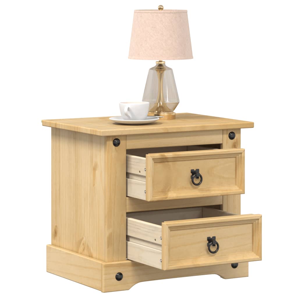 vidaXL Noptieră Corona, 53x39x50 cm, lemn masiv de pin vidaXL Noptieră Corona, 53x39x50 cm, lemn masiv de pin