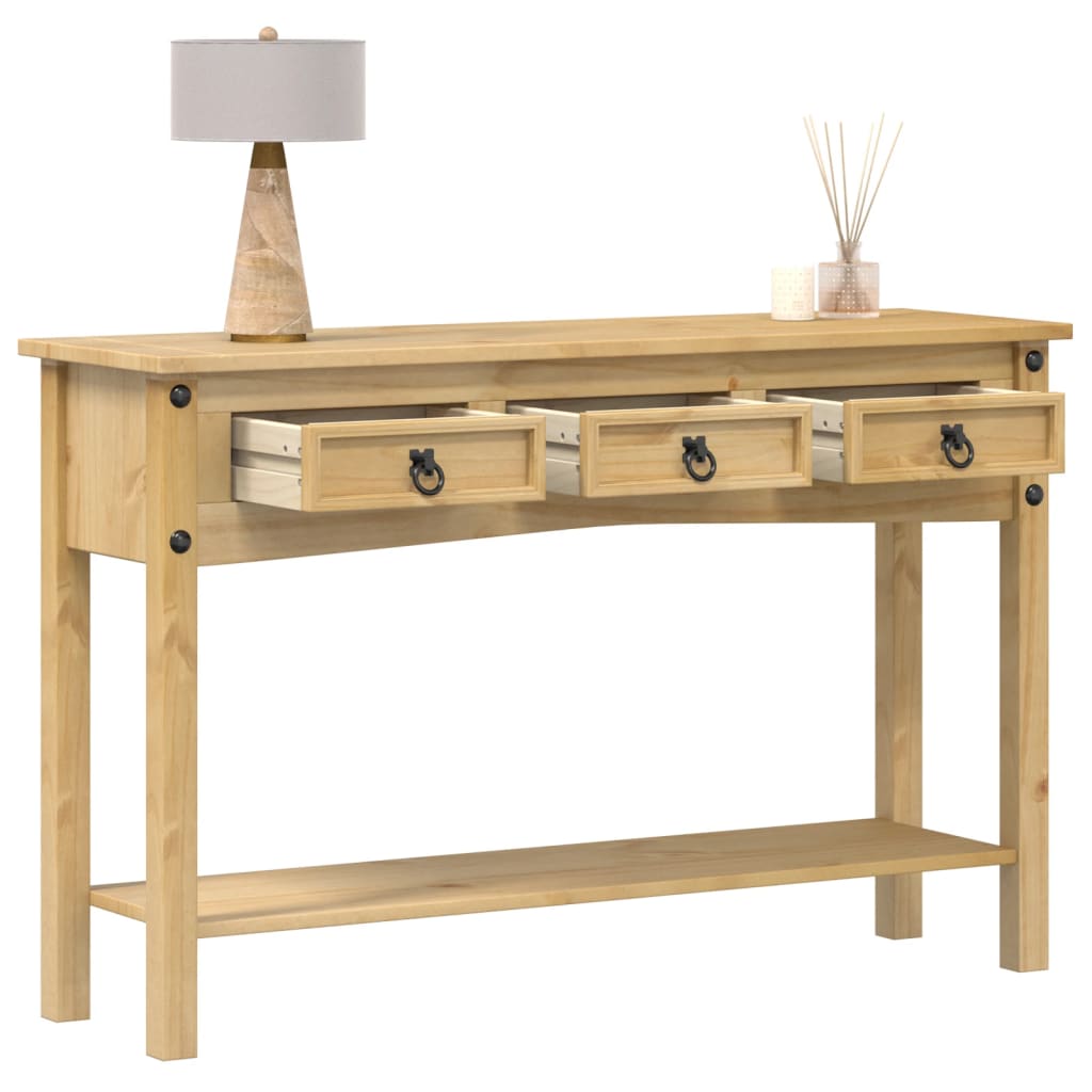 vidaXL Măsuță consolă Corona, 114x34,5x73 cm, lemn masiv de pin vidaXL Măsuță consolă Corona, 114x34,5x73 cm, lemn masiv de pin