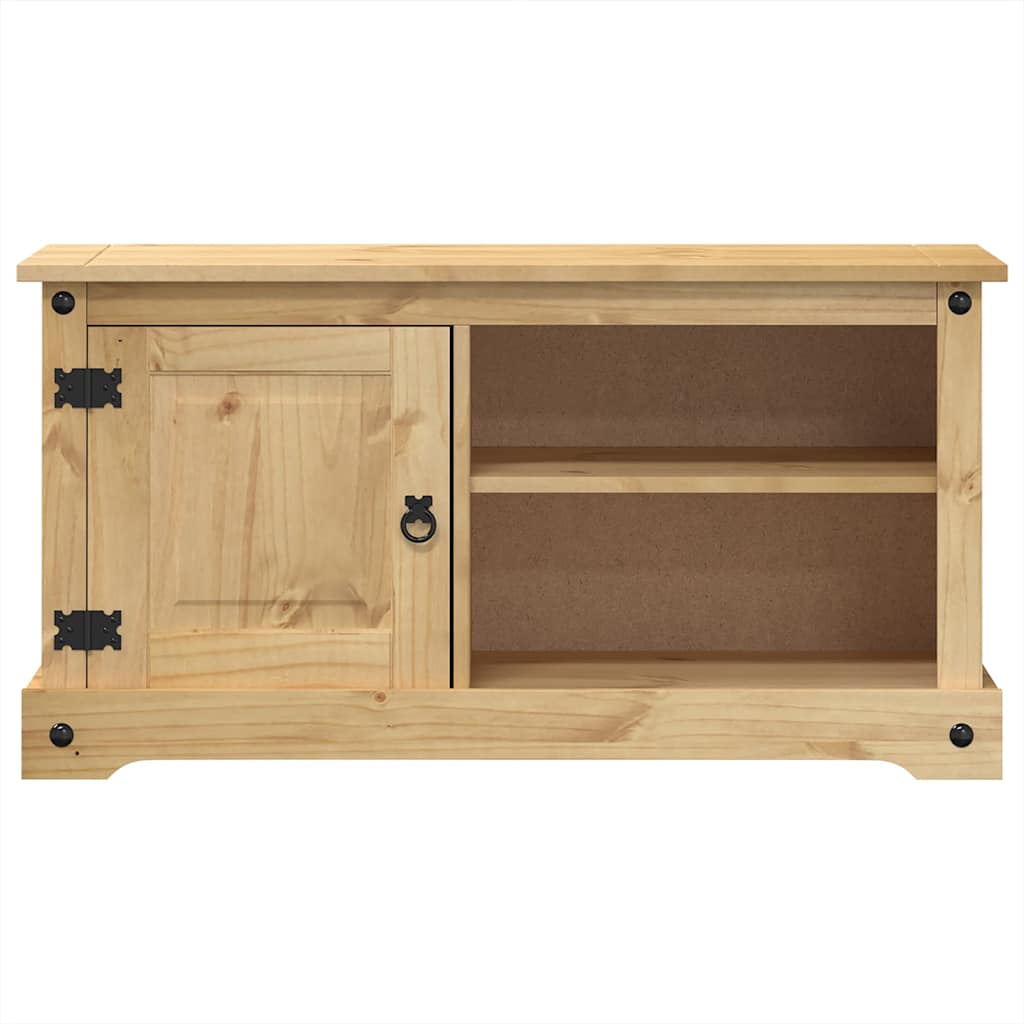vidaXL Dulap TV „Corona”, 100x40x52 cm, lemn masiv de pin vidaXL Dulap TV „Corona”, 100x40x52 cm, lemn masiv de pin