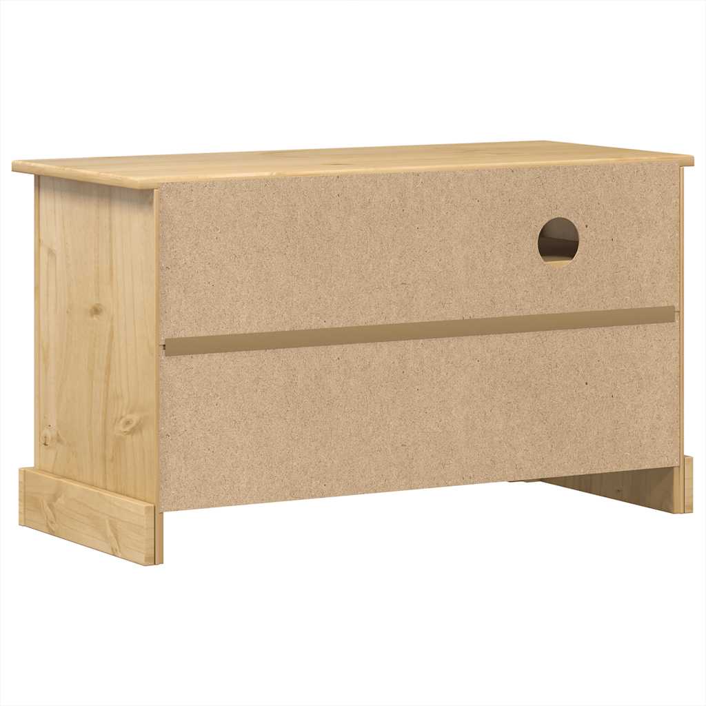 vidaXL Dulap TV „Corona”, 100x45x58 cm, lemn masiv de pin vidaXL Dulap TV „Corona”, 100x45x58 cm, lemn masiv de pin