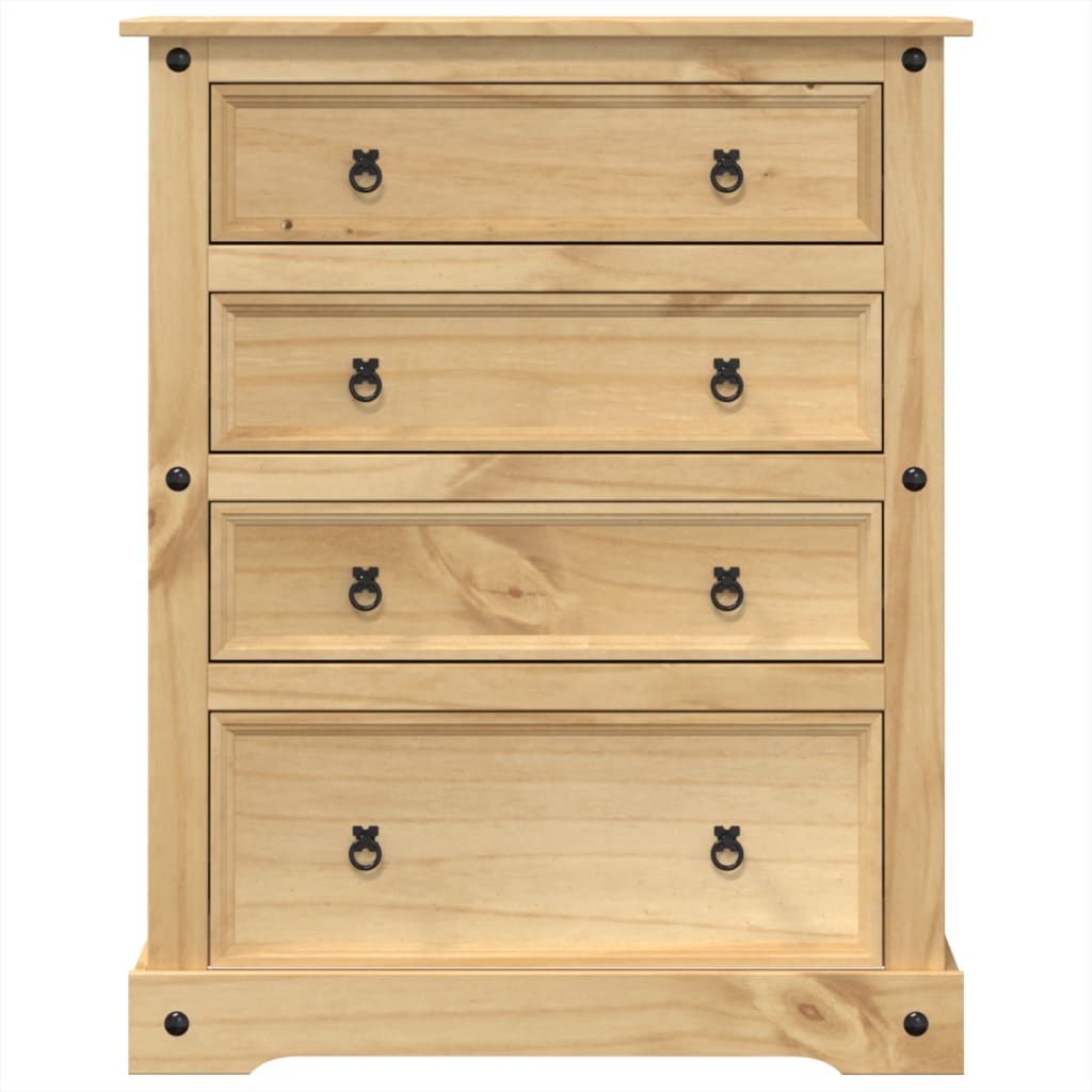 vidaXL Dulap cu sertare „Corona”, 92x48x120 cm, lemn masiv de pin vidaXL Dulap cu sertare „Corona”, 92x48x120 cm, lemn masiv de pin