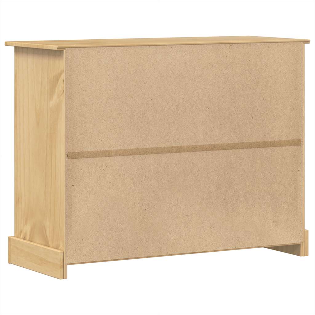 vidaXL Dulap cu sertare „Corona”, 112x48x91 cm, lemn masiv de pin vidaXL Dulap cu sertare „Corona”, 112x48x91 cm, lemn masiv de pin
