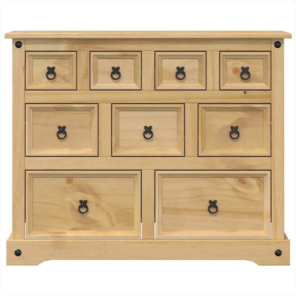 vidaXL Dulap cu sertare „Corona”, 101x45x82 cm, lemn masiv de pin vidaXL Dulap cu sertare „Corona”, 101x45x82 cm, lemn masiv de pin
