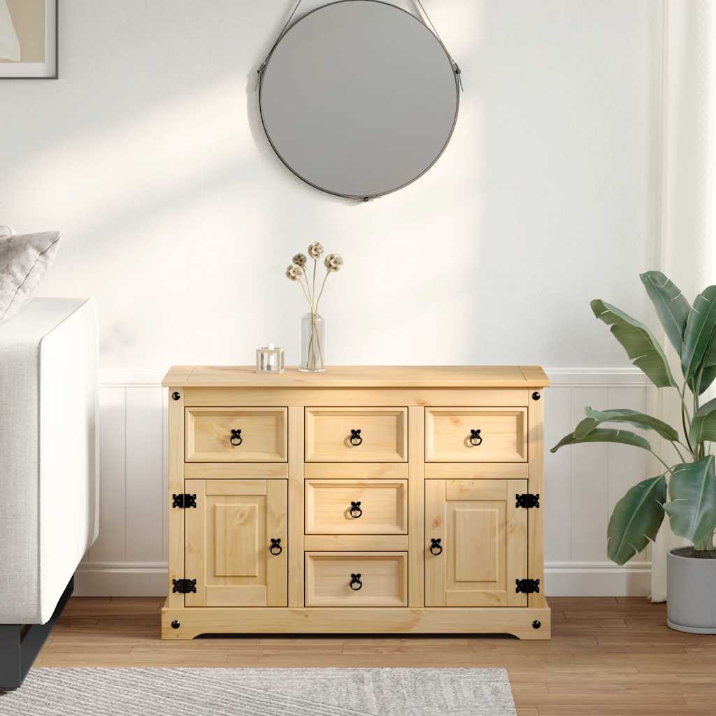 vidaXL Dulap „Corona”, 112x40x75 cm, lemn masiv de pin