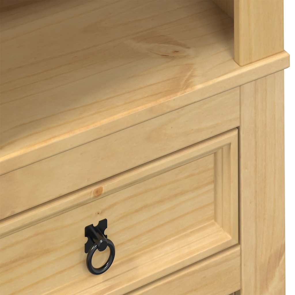 vidaXL Raft pentru vin „Corona” 56x35x134,5 cm, lemn masiv de pin