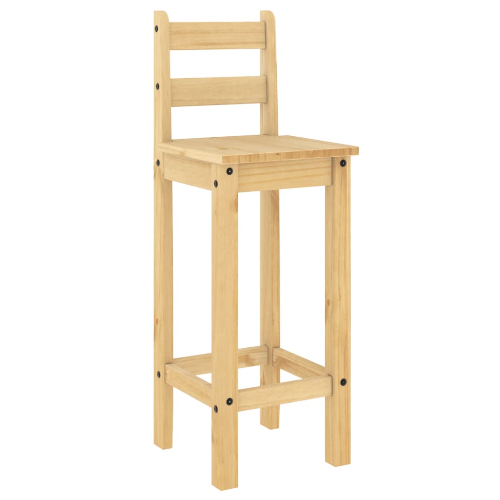 vidaXL Set mobilier de bar, 3 piese, lemn masiv de pin vidaXL Set mobilier de bar, 3 piese, lemn masiv de pin