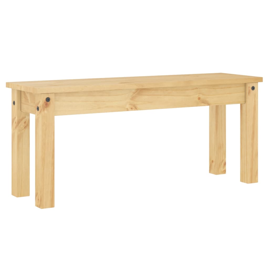 vidaXL Banchetă de bucătărie „Panama”, 105x30x45 cm, lemn masiv pin vidaXL Banchetă de bucătărie „Panama”, 105x30x45 cm, lemn masiv pin