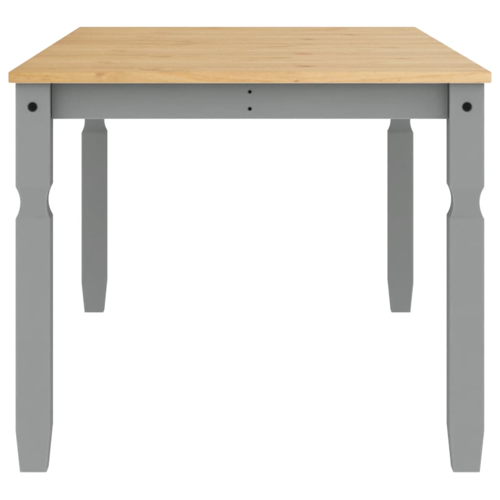 vidaXL Masă de sufragerie "Corona", gri 180x90x75 cm lemn masiv de pin
