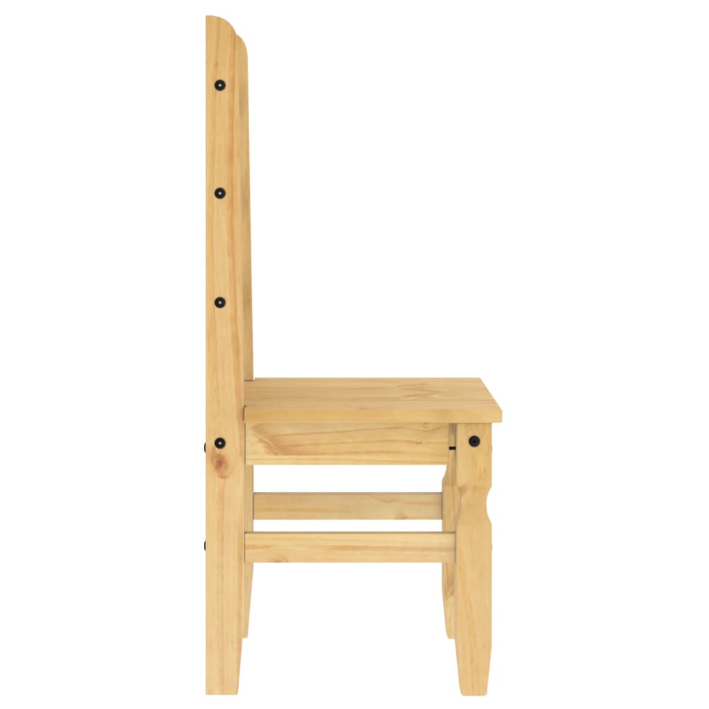 vidaXL Scaune de bucătărie Corona, 2 buc., 42x47x107 cm lemn masiv pin