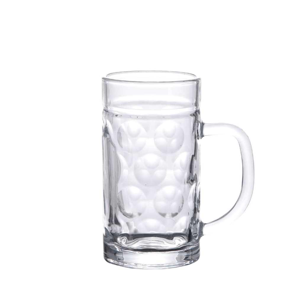 vidaXL Halbe de bere cu mâner din sticlă, 6 buc., 500 ml vidaXL Halbe de bere cu mâner din sticlă, 6 buc., 500 ml