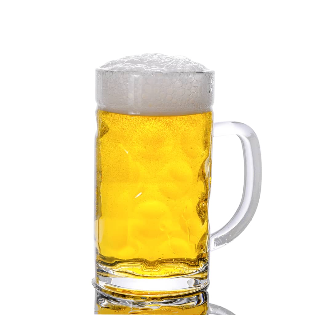 vidaXL Halbe de bere cu mâner din sticlă, 6 buc., 500 ml vidaXL Halbe de bere cu mâner din sticlă, 6 buc., 500 ml