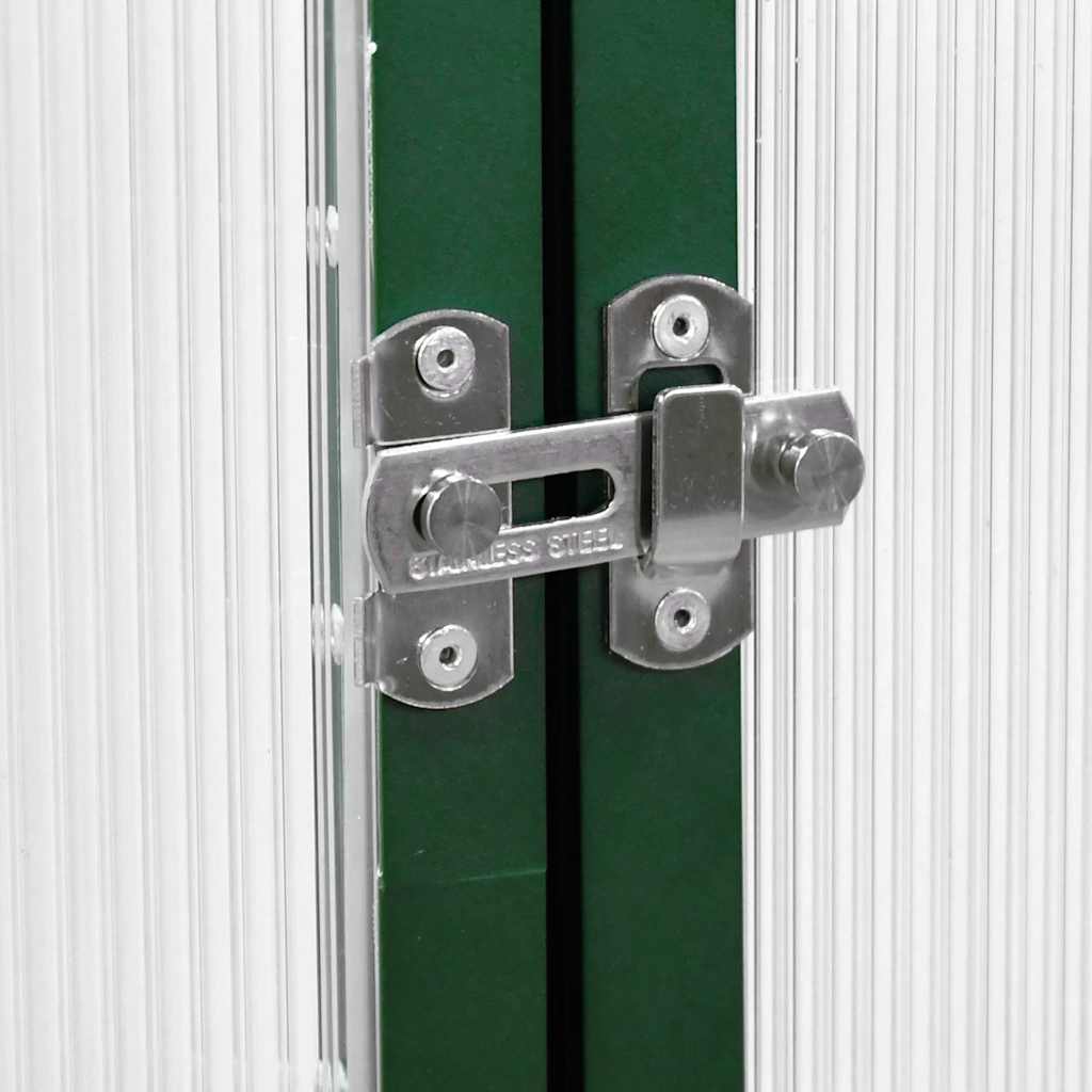 vidaXL Sere cu cadru de bază, verde, 169x58x202 cm, aluminiu