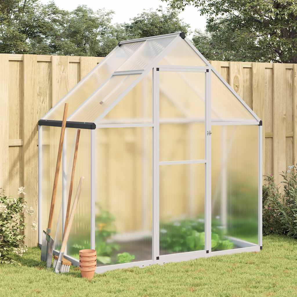 vidaXL Sere cu cadru de bază, argintiu, 169x114x195 cm, aluminiu vidaXL Sere cu cadru de bază, argintiu, 169x114x195 cm, aluminiu