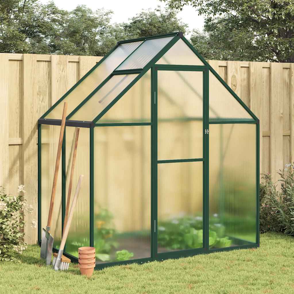 vidaXL Sere cu cadru de bază, verde, 169x114x195 cm, aluminiu vidaXL Sere cu cadru de bază, verde, 169x114x195 cm, aluminiu