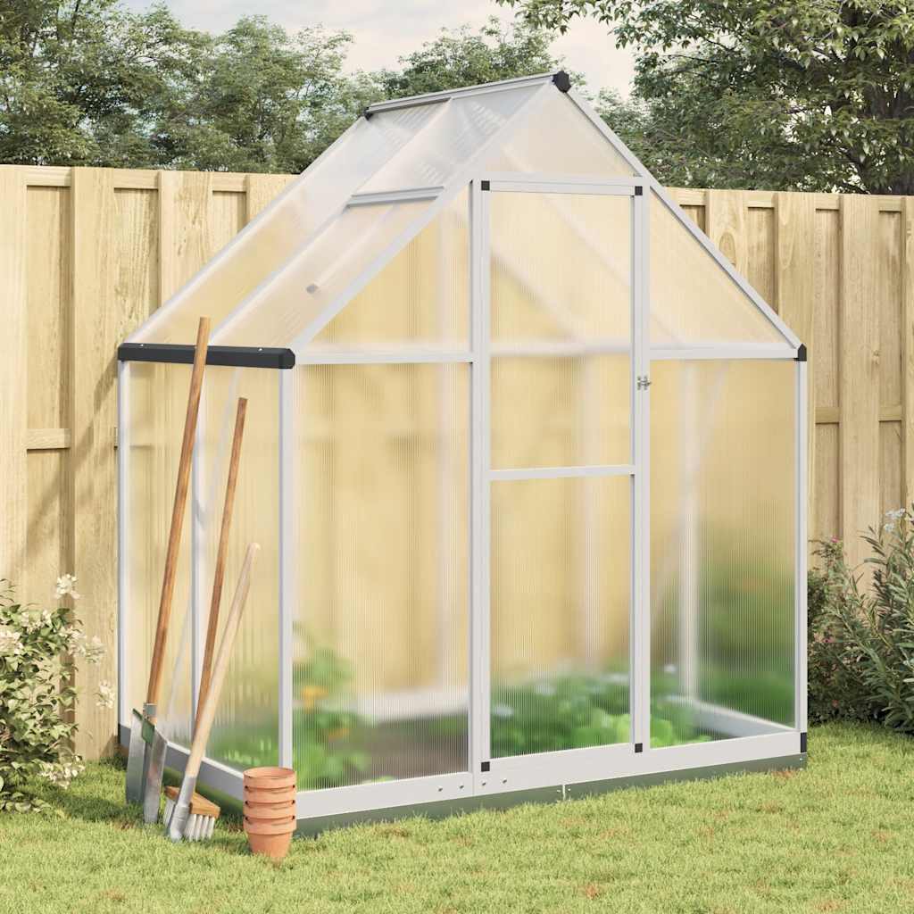 vidaXL Sere cu cadru de bază, argintiu, 169x114x202 cm, aluminiu vidaXL Sere cu cadru de bază, argintiu, 169x114x202 cm, aluminiu