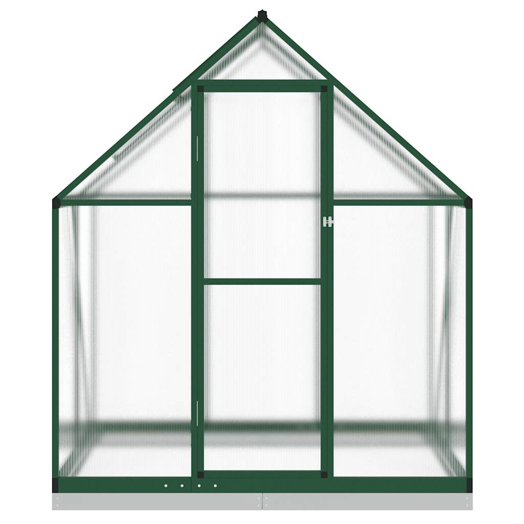 vidaXL Sere cu cadru de bază, verde, 169x114x202 cm, aluminiu