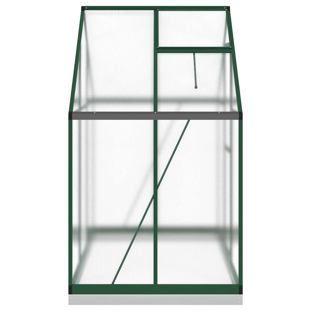 vidaXL Sere cu cadru de bază, verde, 169x114x202 cm, aluminiu