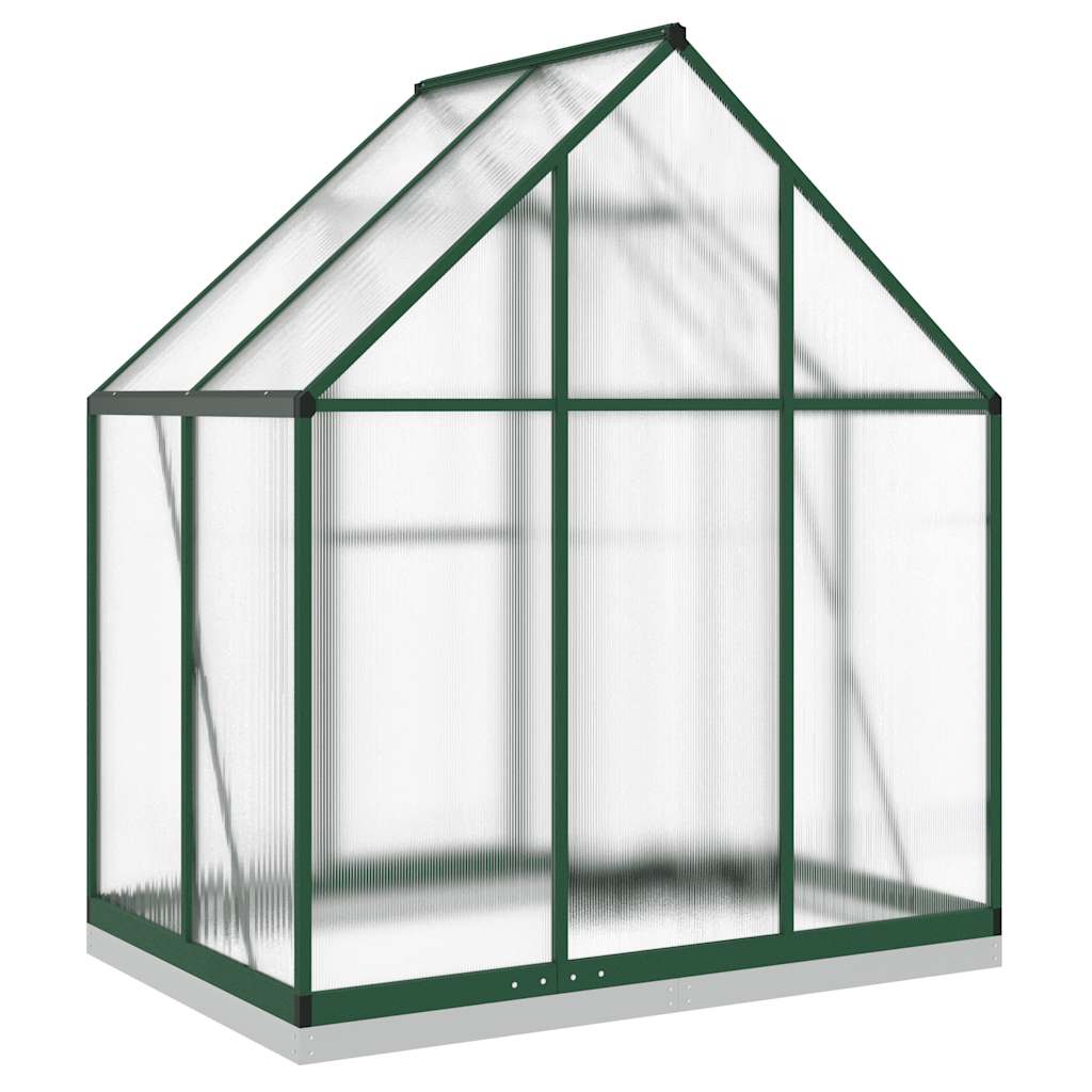 vidaXL Sere cu cadru de bază, verde, 169x114x202 cm, aluminiu
