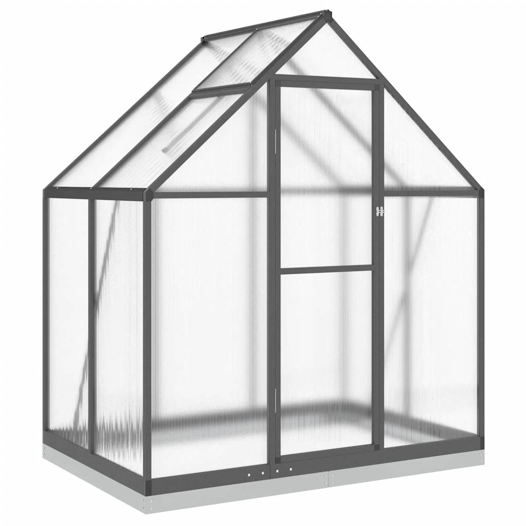 vidaXL Sere cu cadru de bază, antracit, 169x114x202 cm, aluminiu vidaXL Sere cu cadru de bază, antracit, 169x114x202 cm, aluminiu