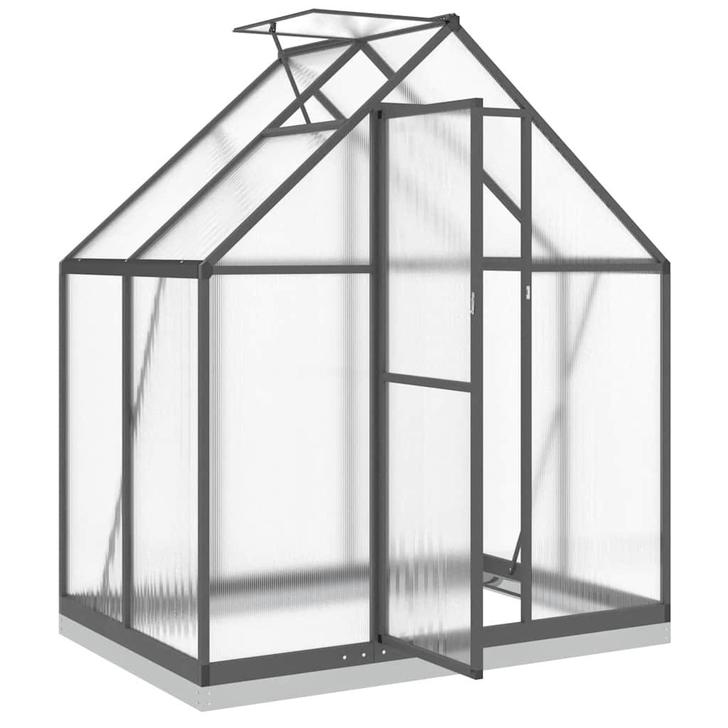 vidaXL Sere cu cadru de bază, antracit, 169x114x202 cm, aluminiu vidaXL Sere cu cadru de bază, antracit, 169x114x202 cm, aluminiu