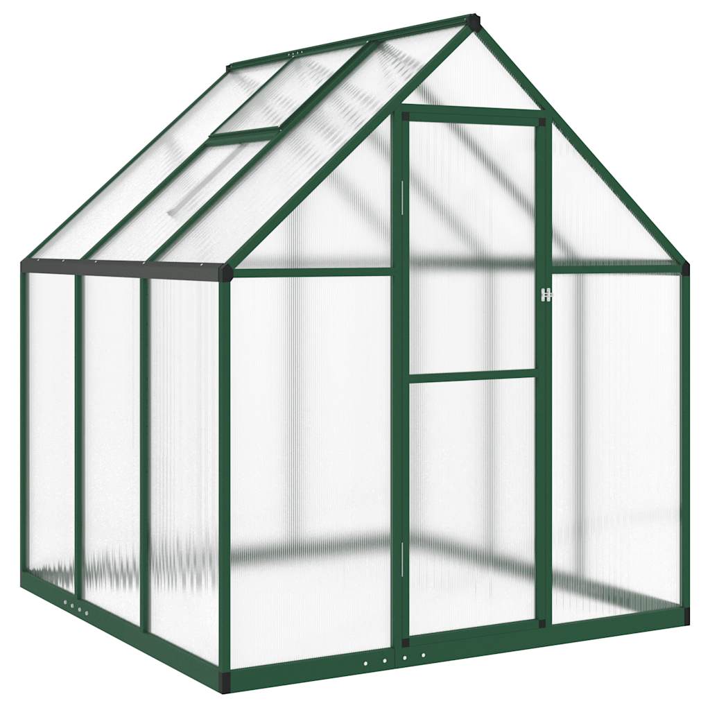 vidaXL Sere cu cadru de bază, verde, 169x169x195 cm, aluminiu