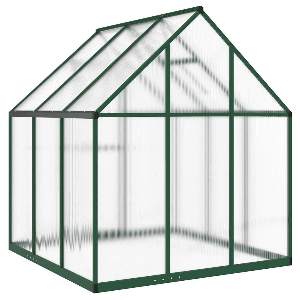 vidaXL Sere cu cadru de bază, verde, 169x169x195 cm, aluminiu