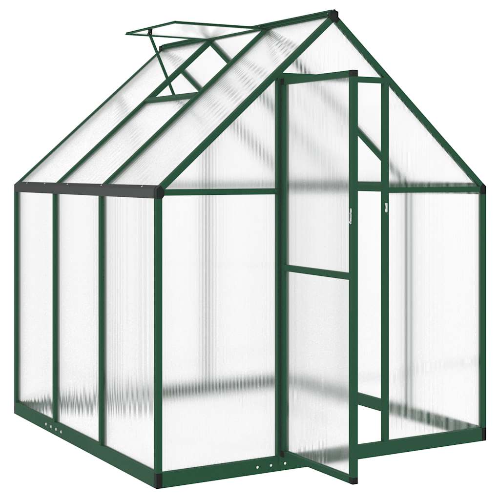 vidaXL Sere cu cadru de bază, verde, 169x169x195 cm, aluminiu